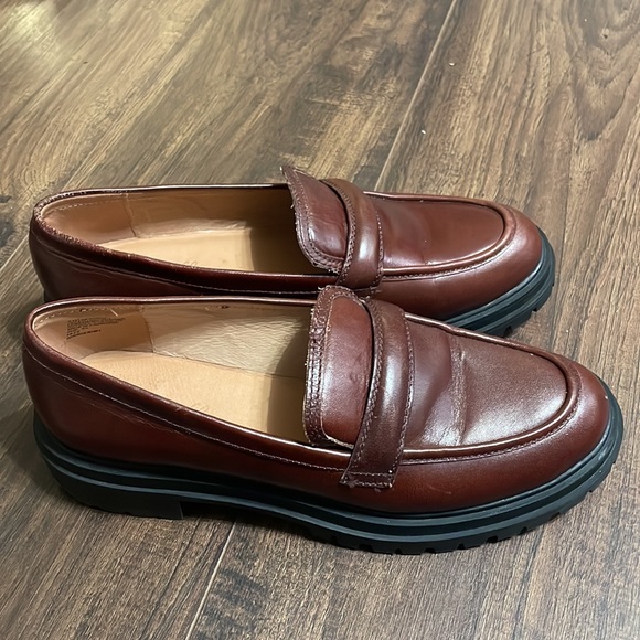 Madewell Bradley Lugsole Loafer Cherry Size 9.5 - Picture 5 of 11